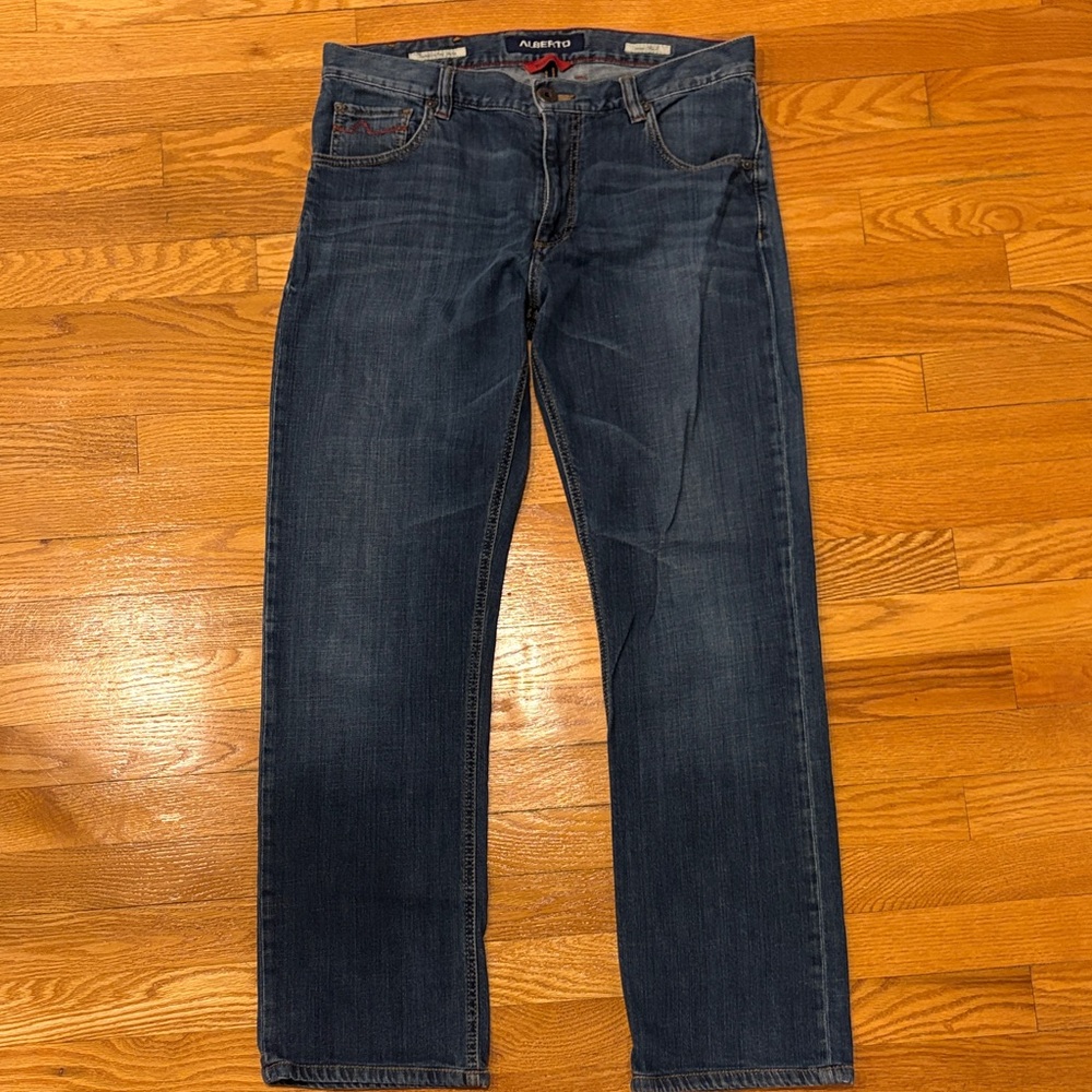 Alberto Makali Dark Blue Straight Jeans